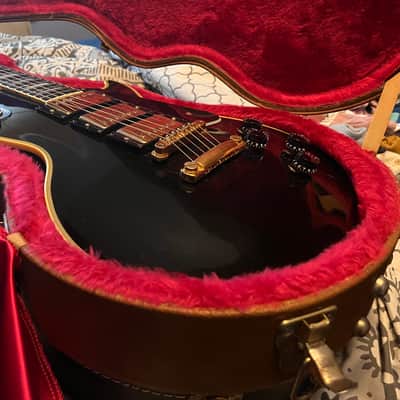 1989 Gibson Les Paul Custom 35th Anniversary Black and Gold Triple Pickup! 1989 - Gloss Black and Gold Accents image 15