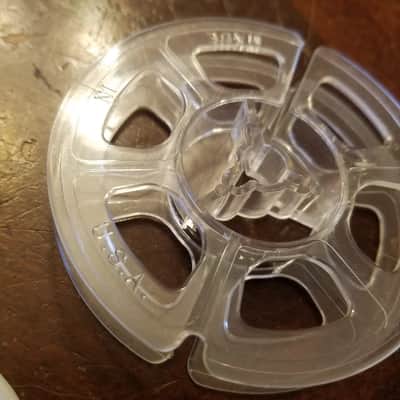 Scotch 3M etc. Tiny 3" Tape Reel 78mm R2R Empty Take-up Supply USA Vintage Plastic Soundcraft etc. 1/4" 1950s - 1960s - Clear Or Grey image 6