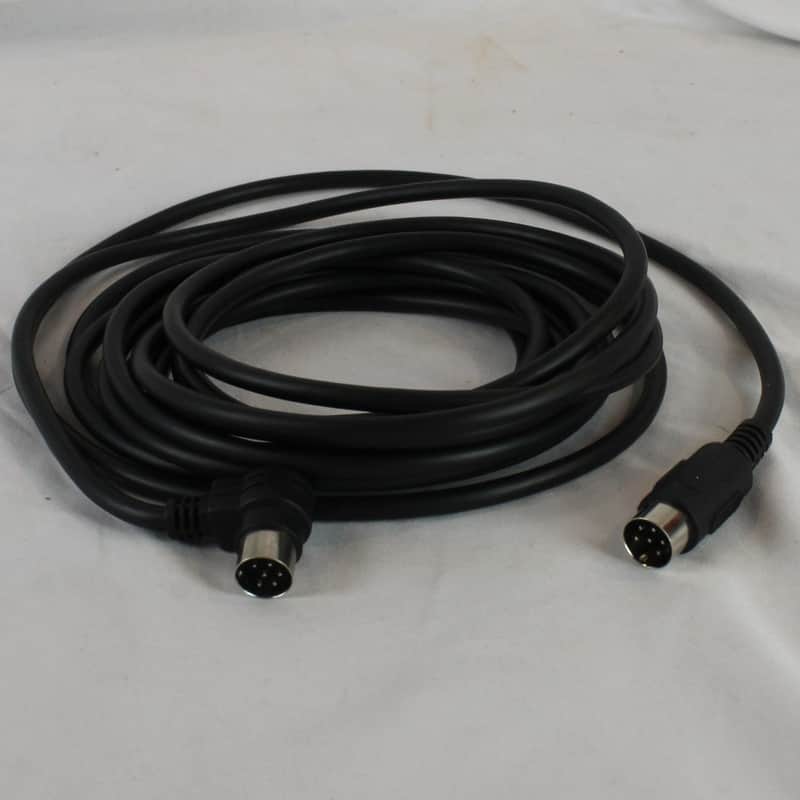 Italian MIDI Instrument Cable 6 Pin XLR Male to Curved 6 Pin XLR Male image 1