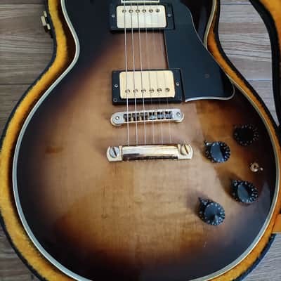 Aria Pro 2 II Les Paul Custom LC750 77-78 made in japan matsumoku rare transition model with case image 2