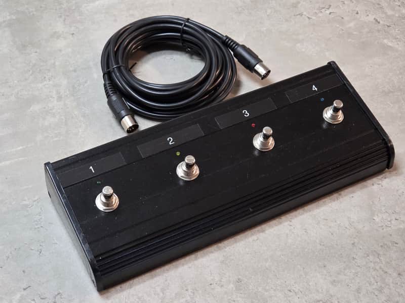 Crate Footswitch for Crate BV150 BV300 BV150HB BV300HB RFX-200S VTX-200S BVFS4 4-Button with 15-Foot Cable - 5-Pin DIN image 1