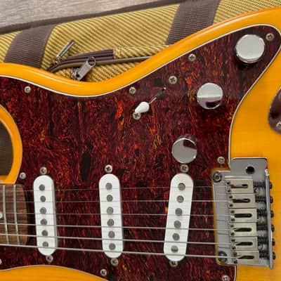 Custom-Modified Squier Stratocaster by Fender 2005 - Butterscotch satin finish image 2