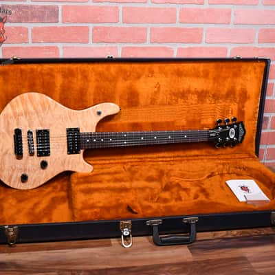 Washburn USA Custom Shop WM100 Curly Maple Top Natural 1998 w/OHSC image 2