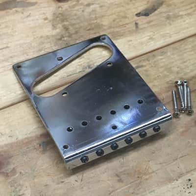 Fender Modern Style 6 Bonus Gotoh? Saddles Guitar Bridge Squier? Tele NOS Relic image 7
