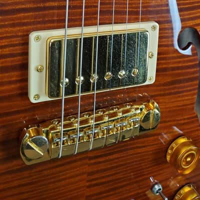 PRS Hollowbody HBII Piezo Artist Package 2004 Violin Amber Hardshell Case Free Ship USED #480 image 6