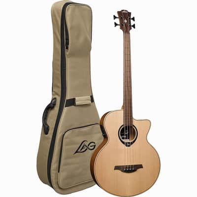 Lag Hyvibe 10 Acoustic Bass Cutaway Satin W/Gigbag 2025 - Satin image 1