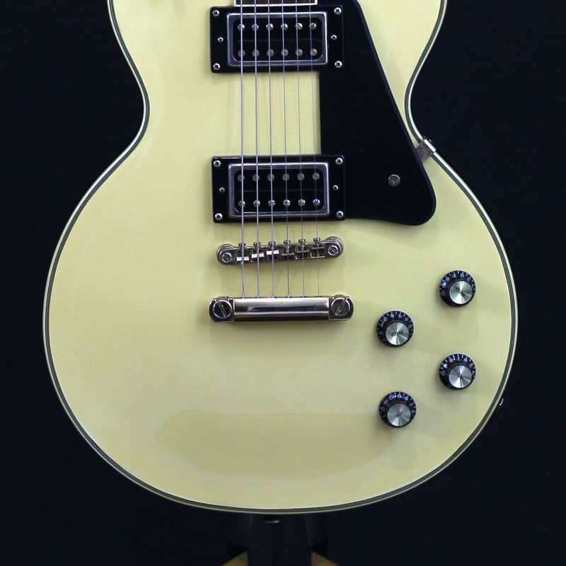 2011 Epiphone Les Paul Custom Blackback Pro Antique Ivory