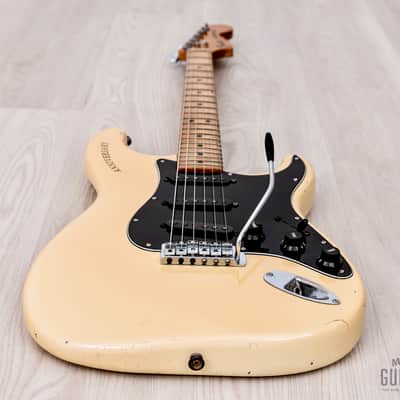 1980 Fender Stratocaster 25th Anniversary Model Vintage Guitar Pearl White w/ Case image 10