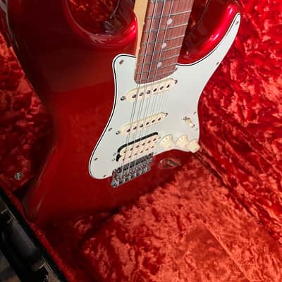 Fender Deluxe Stratocaster HSS 2020 Candy Apple Red with Hard Case image 8