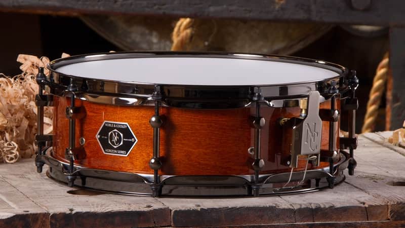 Noble & Cooley *Pre-Order* Horizon Series 4.75x14" Maple/Mahogany Hybrid Snare Drum in Honey Maple & Black Hardware | Made in the USA | Custom/Special Order | Authorized Dealer image 1