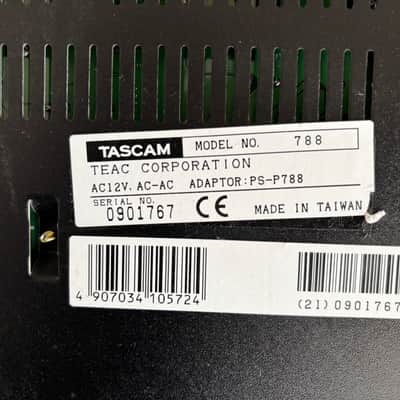 TASCAM Digital Portastudio 788 8-Track Digital Recorder 2000s - Silver image 3