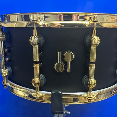 Sonor SQ2 Medium Maple Snare Drum 14x7 Dark Satin w/Gold Hardware 2020s - Dark Satin image 1