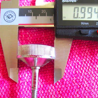 Slingerland Internal Damper Mute Muffler Knob Screw with Brass Nut - Vintage image 4