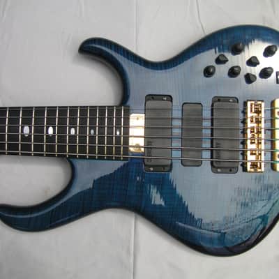 Alembic Series ll 6 String Bass Guitar 1997 Saphire Blue Clear image 6