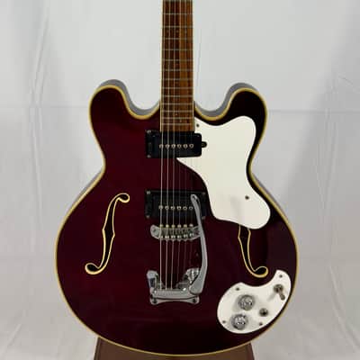 Mosrite Celebrity Hollowbody Electric Guitar W/ Case 1967 - Cherry Red image 1