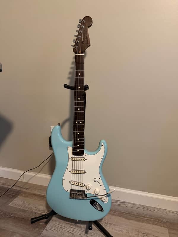 Fender Limited Edition American Professional Stratocaster with Rosewood Neck 2017 - Daphne Blue WITH upgraded Cunife pickups image 1