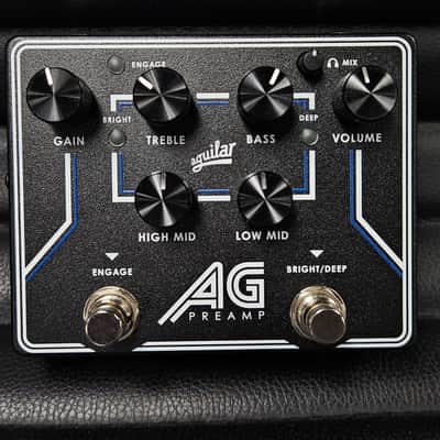 Aguilar AG Preamp/Direct box - Black with White / Blue Trim image 1