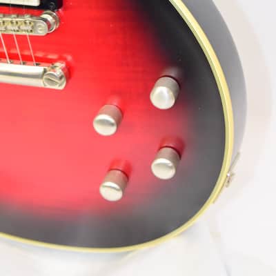 2021 Epiphone Les Paul Prophecy Electric Guitar, Red Tiger Aged Gloss image 4