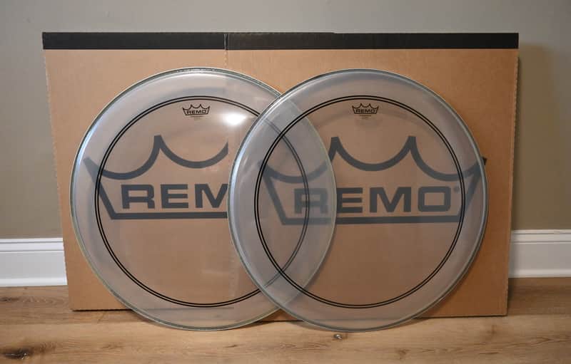 *2* Remo 24" Powerstroke 3 Clear Bass Drum Heads P3-1324-C2