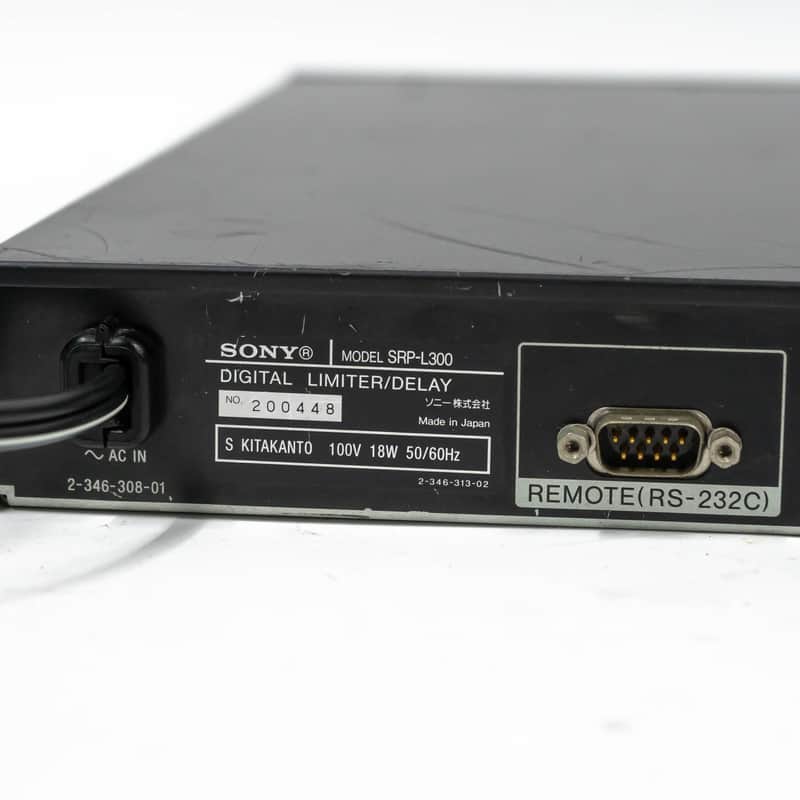 SONY SRP-L300 デジタルリミッター ディレイ 音響 Vintage Sony SRP-L300 Digital Limiter / Delay Signal Processor