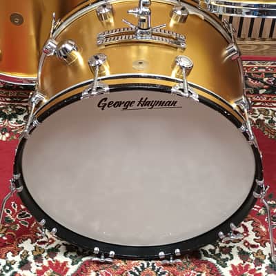 George Hayman Vibrasonic 1960s Shell Pack In Gold Ingot- 22″,13″ & 16″ Bild 3
