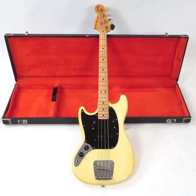 1979 Fender Mustang Bas Olympic White Lefty Left Handed image 4