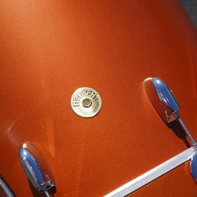 Gretsch USA Custom 3pc. Maple Shell Pack in Satin Copper Lqr. w/ 22"x22" Bass Drum and 13' Tom and 16'' Floor Tom image 10
