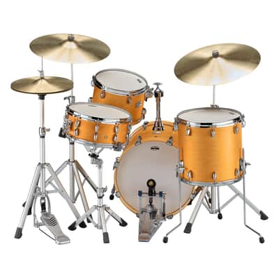 Yamaha Tour Custom Maple 3pc Drum Set Caramel Satin image 3