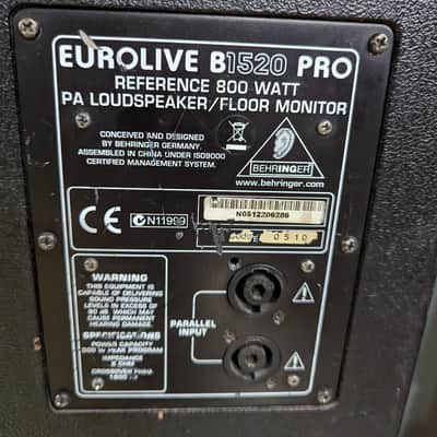 Behringer B1520PRO 15" Passive Speakers (Pair) image 3