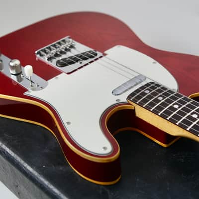 1981 Tokai TE-70WR Breezysound Telecaster MIJ See-Through Red 1-Piece Sen Body w/ OHSC image 15