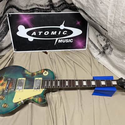 Carols Universal Music Custom Skull Singlecut Electric Guitar image 1
