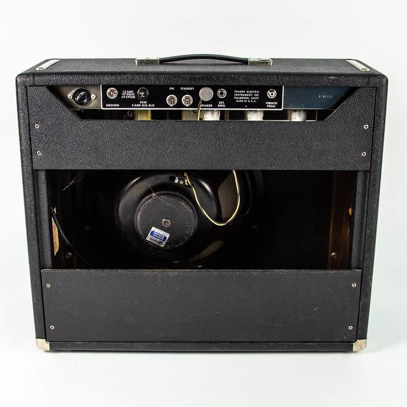 Fender Black Panel Pro 2-Channel 40-Watt 1x15" Guitar Combo 1963 - 1965 image 2