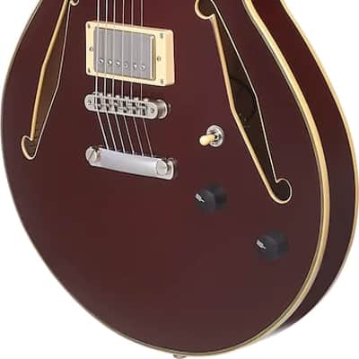 D'Angelico Excel SS Tour Semi-hollowbody Electric Guitar - Solid Wine image 5