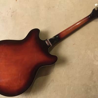 Vintage 1964 Teisco EP 9 Hollow Body Guitar Set Neck Japan | Reverb