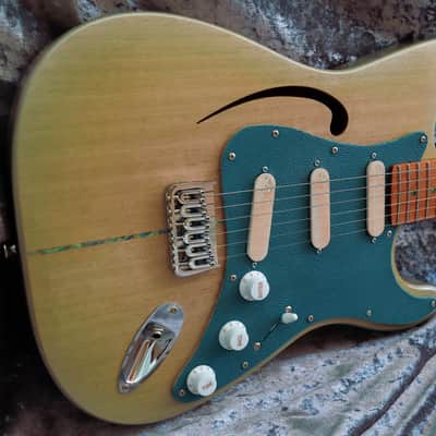 GB Liuteria Traditional Strato semi hollow green image 11