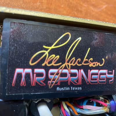 Lee Jackson SIGNED LIMITED EDITION GOLD Mr. Springgy Reverb Pedal circa 2007 image 11