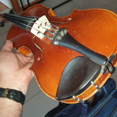 Vintage Violin Antonius Stradiuarius Cermonensis 996 Faciebat Anno1720 Natural Stain image 11