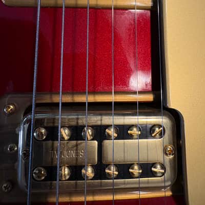 Gretsch 5420TG 50’s Limited Edition CANDY APPLE RED with Gold Hardware Quality USA Upgrades Including TV Jones pickups, wire harness w/ tone & standby switches Grover Imperials, high End Gretsch Bigsby etc. image 7