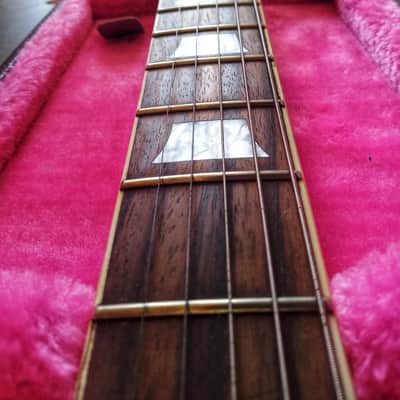 Greco 80's Gold Over Burst Screamin 82 Badge Gibson Relic Custom Shop Bumblebbe Super Real Mint Collection Era image 15