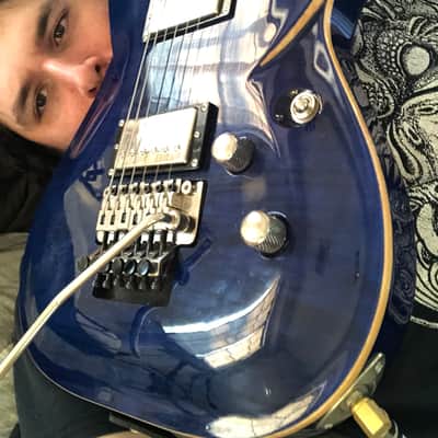 Dean DBZ Barchetta /shredder strat 2008 - Flame maple blue top image 3