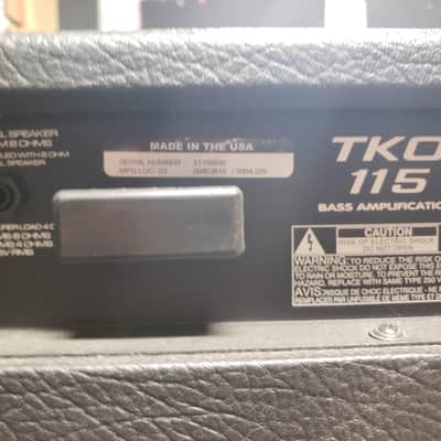 Peavey TKO 115 1x15 Bass Combo Amp image 2