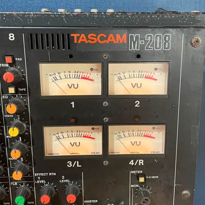 Tascam M-208 Tabletop 8 Channel Analog Audio Mixer - Warm Pre Amps image 3