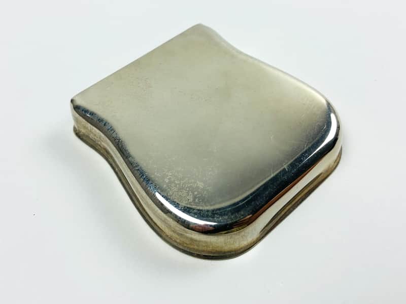 Fender Nocaster Broadcaster Esquire Blackguard Telecaster Ashtray Bridge cover  1950’s - Nickel image 1
