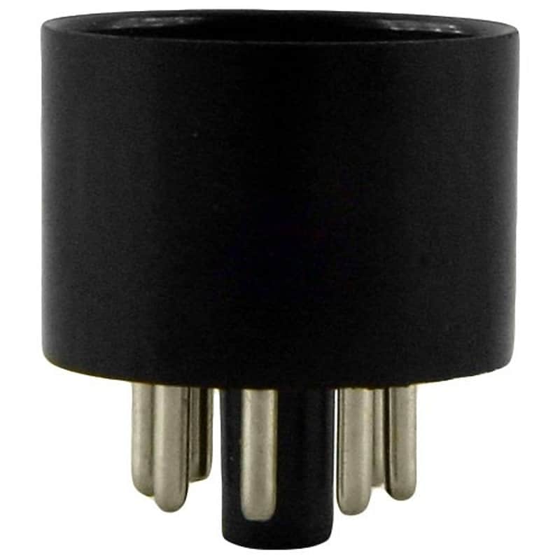 8 pin Bakelite Vacuum Tube Valve Base, Black image 1