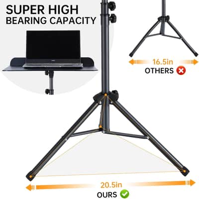 Sheet Music Stand,5 in 1 Dual-Use Folding Sheet Music Stand & Desktop Book Stand with Portable Carrying Bag & Music Sheet Clip Holder & Sheet Music Book image 6