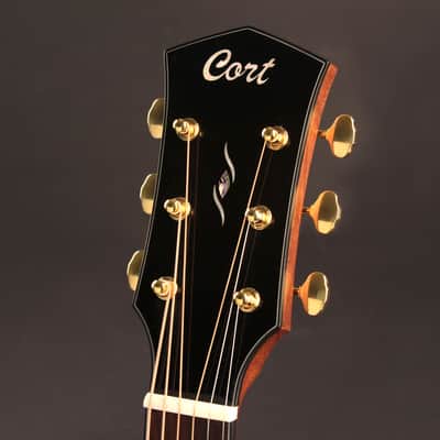 Cort GOLDA6 Gold Series A6 Acoustic Electric Grand Auditorium Cutaway Guitar. Natural Glossy image 5
