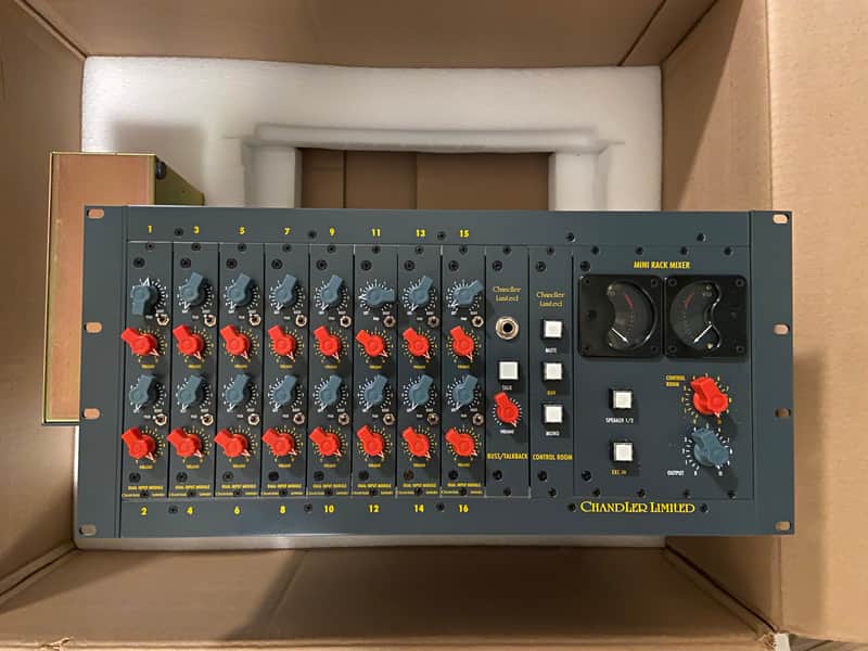 Chandler Limited Mini Rack Mixer with PSU-2 Power Supply 2010s - Blue image 1