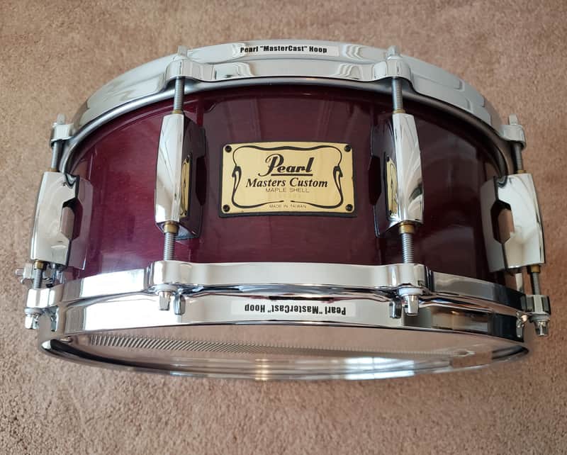 Pearl Masters Series MMX 14X5.5 Snare Drum - Wine Red image 1