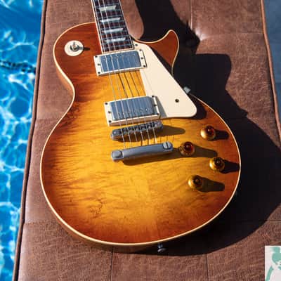 Classic 1981 Gibson Les Paul Heritage Series Standard-80 - Heritage Cherry Sunburst (Aged/Faded) - Yamano Handpicked Export w Original Hard Case - Pro Set Up w Perfect Frets/Action/Intonation! image 12
