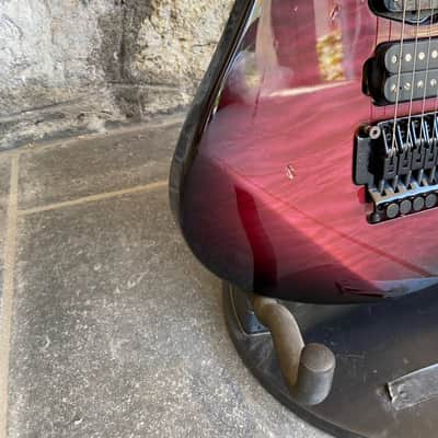 Yamaha Pacifica 821DX - Flamed Purple, 24 Frets, Floyd Rose, Good Condition + Video Demo image 5